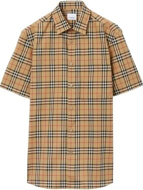 Burberry Signature Check Button Down Shirt